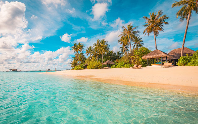 Maldives island beach