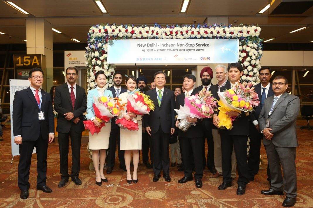 Korean Air commences Delhi-Incheon service
