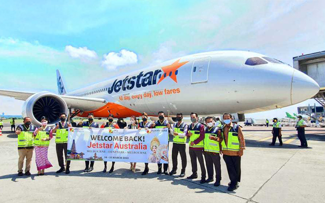 Jetstar Australia merayakan kembalinya Indonesia dengan layanan Bali
