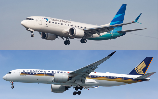 Garuda Indonesia Perdalam Kemitraan Bisnis Singapore Airlines