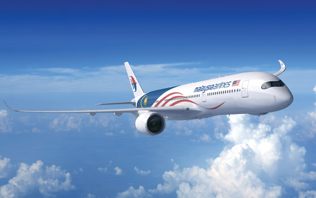 马来西亚航空搭乘空客 A350 执飞吉隆坡-多哈航线