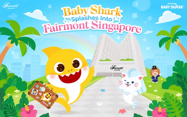 Baby Shark swims into Fairmont Singapore
